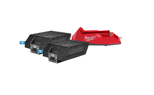 Milwaukee MXF NRG-406 Accu's en Laderkit