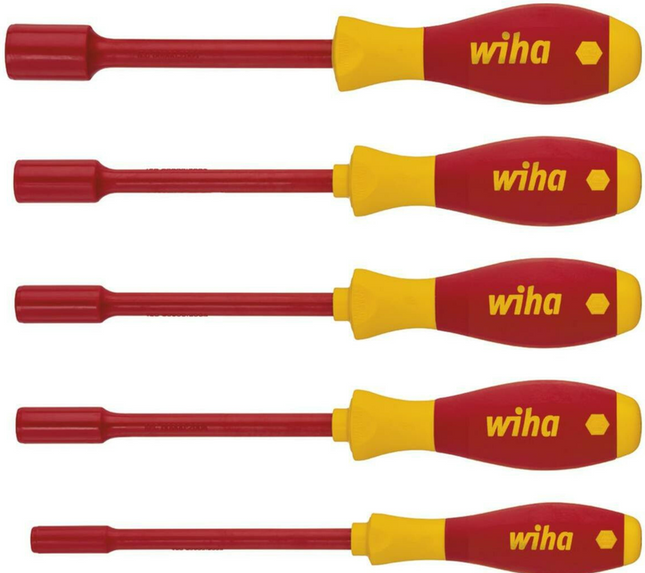 Wiha schroevendraaierset SoftFinish electric zeskantdopsleutel 5-delig