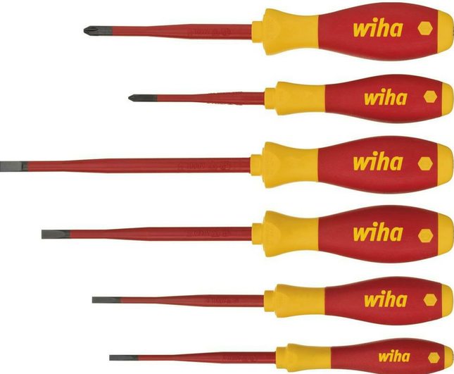 Wiha schroevendraaierset SoftFinish electric slimFix 6-delig
