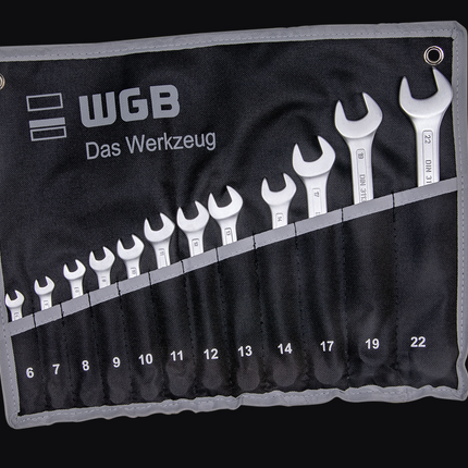 WGB 12-dlg. steek ring sleutelset in roltas