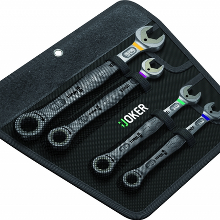Wera Steek-/ring ratelsleutelset inch 4-delig