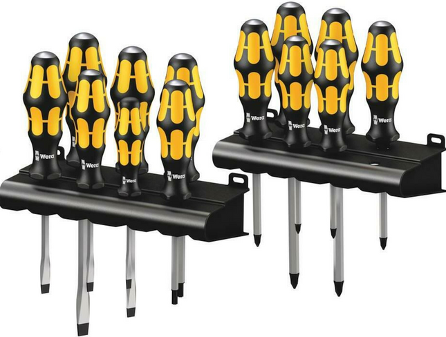 Wera Big Pack 900 schroevendraaierset Kraftform schroefbeitel + houder