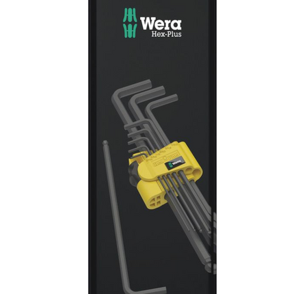 Wera 950 PKL/9 SZ N SB Stiftsleutelset, inch, BlackLaser