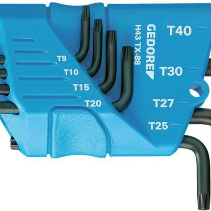 Gedore Stiftsleutelset 8-dlg TORX T9-T40