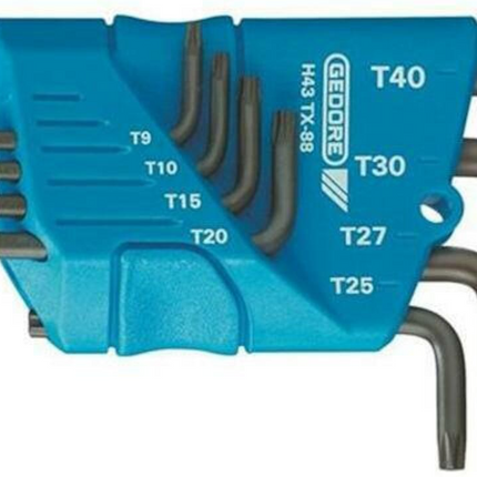 Gedore Stiftsleutelset 9-dlg TORX T7-T40
