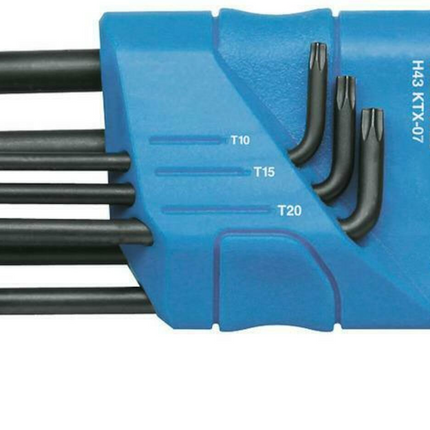 Gedore stiftsleutelset 7-dlg TORX kogelkop T10-T40
