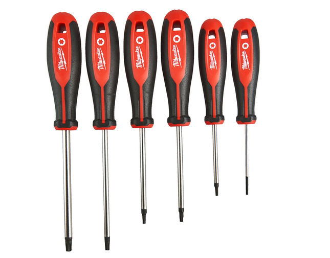 Milwaukee Tri-lobe schroevendraaierset Torx 6 stuks - 4932471809