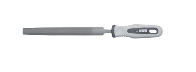 WGB Vijl halfrond 200mm met 2-komp. heft halfgrof/halfzoet