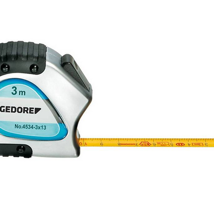 Gedore rolbandmaat 3m 13mm met vastzetknop