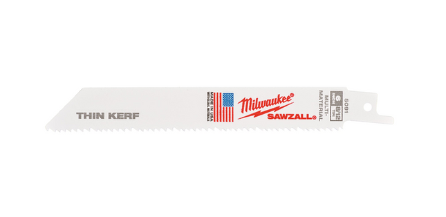 Milwaukee reciprozaagbladen hout/metaal/kunststof 200mmx8/12 TPI 5 stuks - 48475093