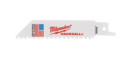 Milwaukee reciprozaagbladen Hackzall hout/kunststof 100mmx6Tpi 5stuks - 48475460
