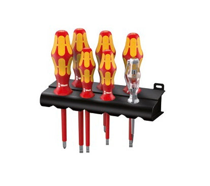 Wera VDE schroevendraaierset met spanningszoeker 160 i/7 Rack