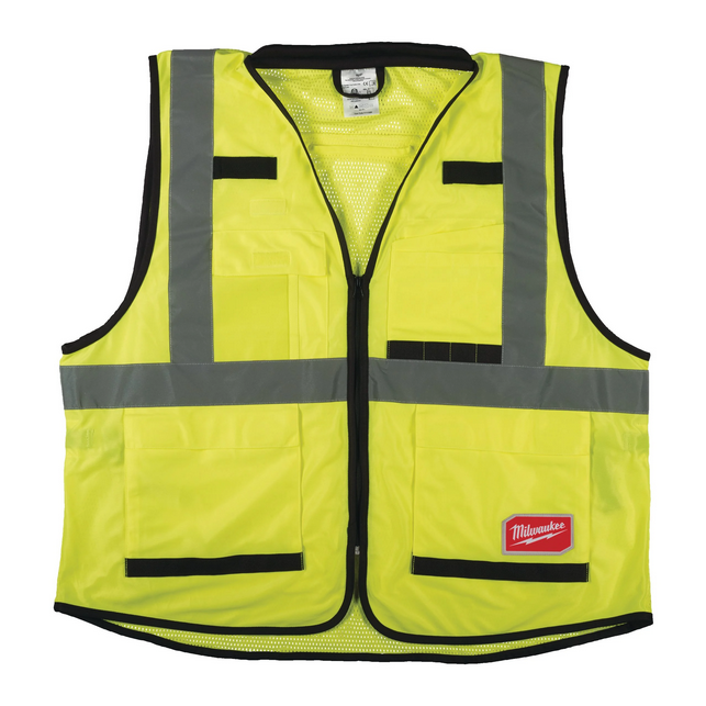 Milwaukee premium veiligheidshesje geel Hi-vis klasse 2