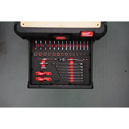 Milwaukee (ringratel)steeksleutels Foam inlay (55-delig) - 4932493640