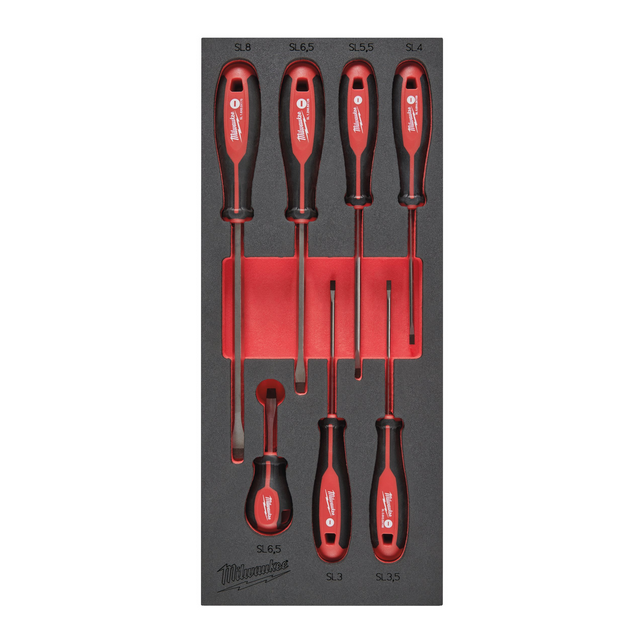Milwaukee schroevendraaierset Foam Inlay 7 delig - 4932492395