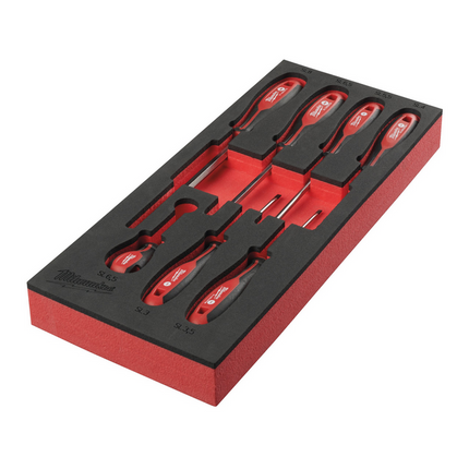 Milwaukee schroevendraaierset Foam Inlay 7 delig - 4932492395