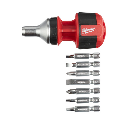 Milwaukee Schroevendraaier 8 in 1 ratelend - 4932471868