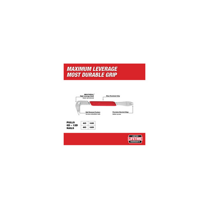 Milwaukee Koevoet 229mm met smalle klauw - 4932478249