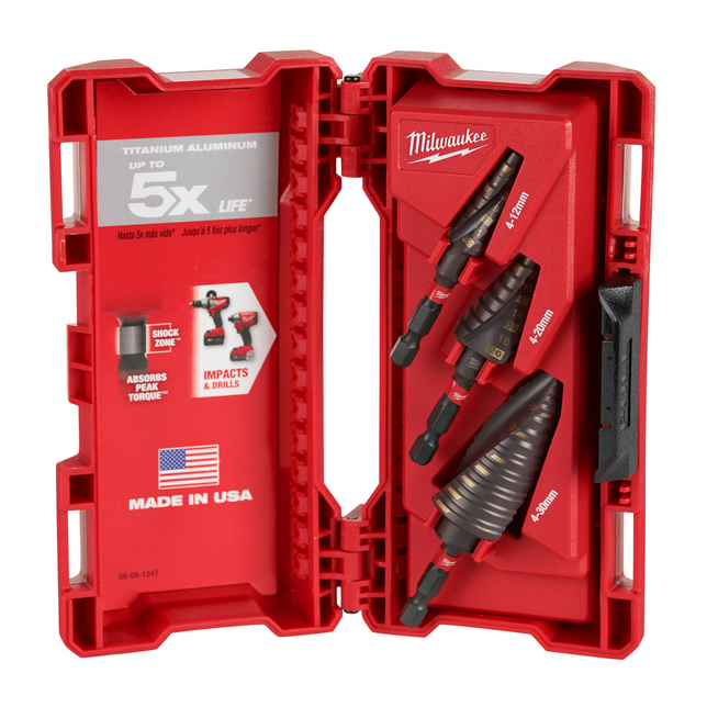 Milwaukee Stappenborenset Shockwave Impact Duty 3-delig - 48899266