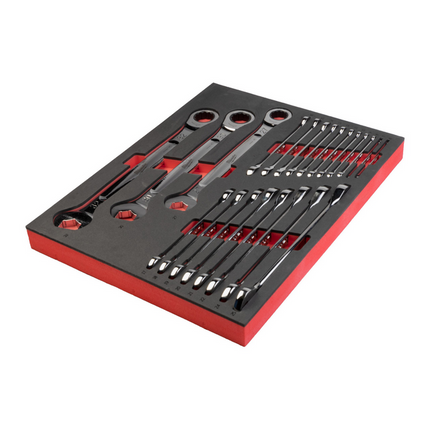 Milwaukee ratelende metrische combinatiesleutelset Maxbite 22-delig - 4932493248