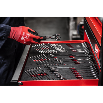 Milwaukee ratelende metrische combinatiesleutelset Maxbite 22-delig - 4932493248