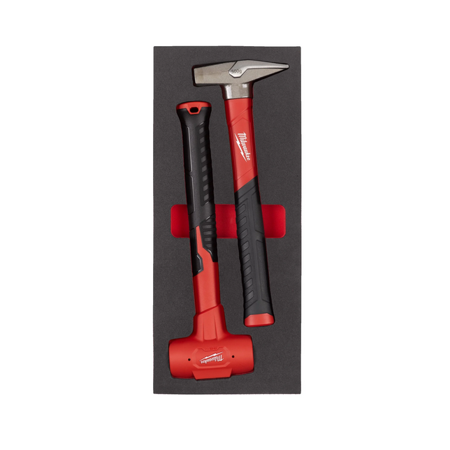 Milwaukee bankhamer en terugslagvrije hamer in foam inlay - 4932493253