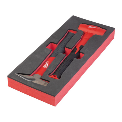 Milwaukee bankhamer en terugslagvrije hamer in foam inlay - 4932493253