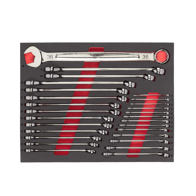Milwaukee Ring-steeksleutelset Maxbite 27-delig - 4932493247