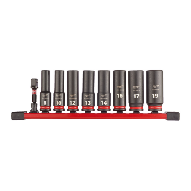 Milwaukee Shockwave 3/8” lang doppenset 9-delig - 4932480455