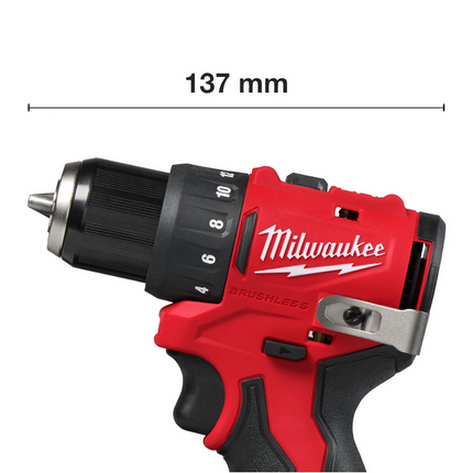Milwaukee M12 BLDDRC-0 compacte Boorschroefmachine - 4933499683