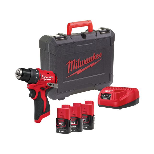 Milwaukee M12 BLDDRC-203C compacte Boorschroefmachine - 4933499685
