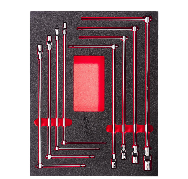 Milwaukee T-dopsleutel set in foam inlay 8-delig - 4932499113