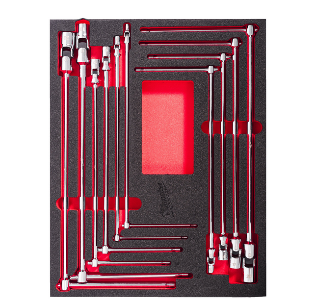 Milwaukee T-dopsleutel set in foam inlay 10-delig - 4932499295