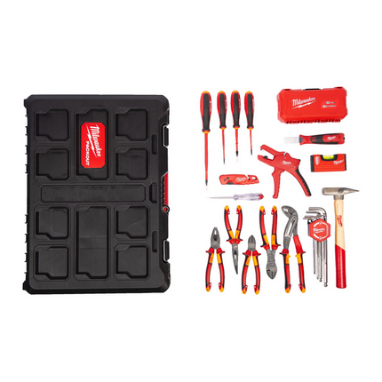 Milwaukee PACKOUT™ Gereedschapset voor elektriciens 62-delig - 4932499466