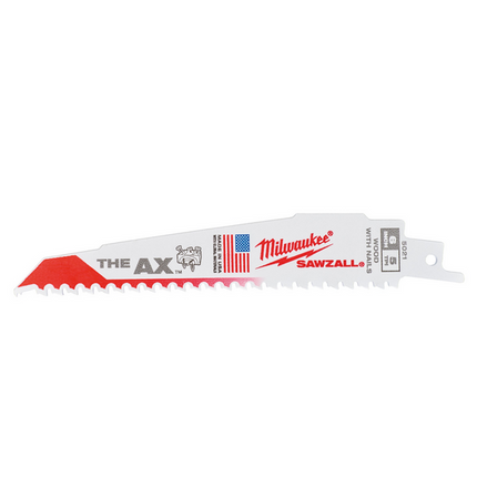 Milwaukee reciprozaagblad 150mm x 5 Tpi The AX 5 stuks - 48475021