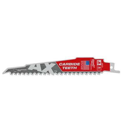 Milwaukee Carbide 150mm x 5 Tpi reciprozaagblad The AX 5 stuks - 48475521