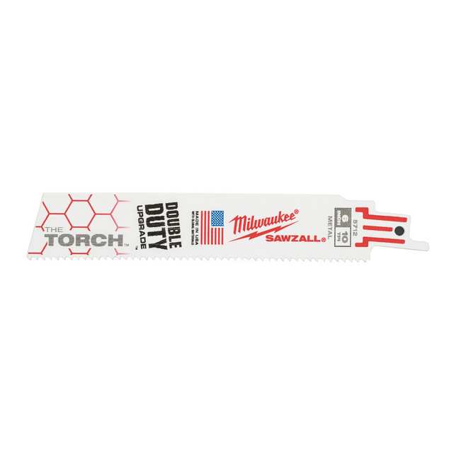 Milwaukee Torch Reciprozaagblad 150mm x 10Tpi 5 stuks- 48475712