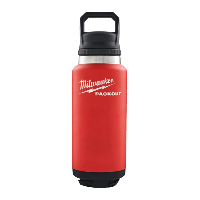 Milwaukee Packout fles 1065ml rood met deksel - 4932493467