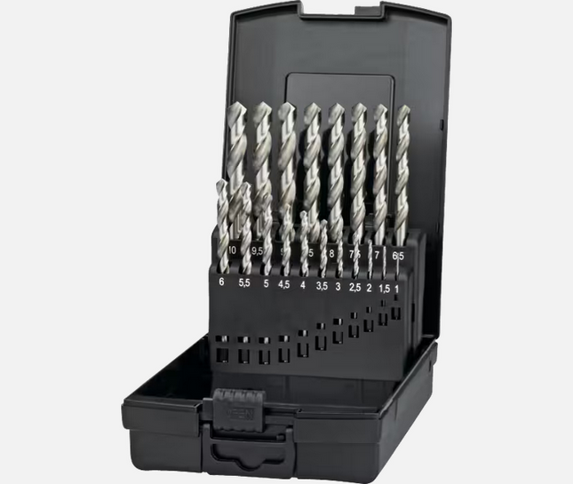 International Tools 1-10x0‚5 mm ECO PRO HSS Set Spiraalboren Kruisaanslijping - 191341000