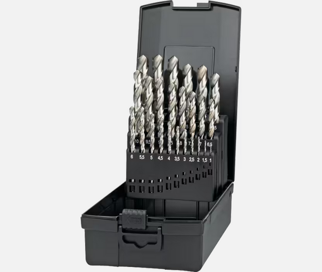 International Tools 1-13x0‚5 mm ECO PRO HSS Set Spiraalboren Kruisaanslijping - 191341300