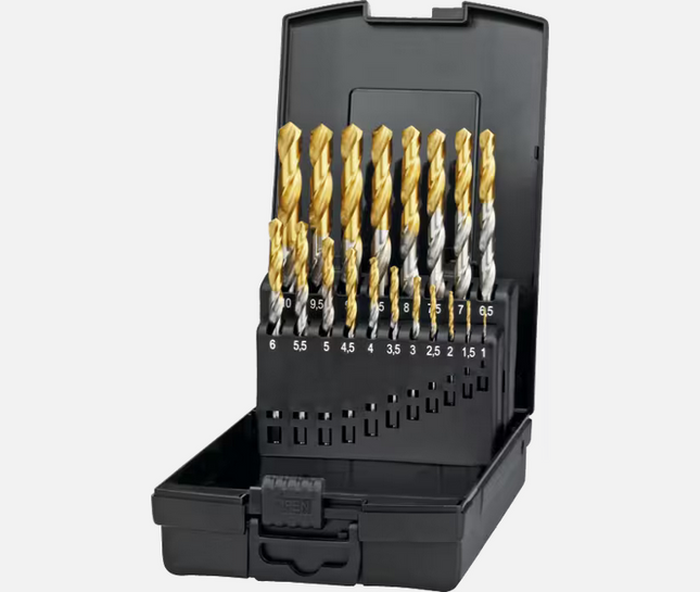 International Tools 1-10x0‚5 mm TiN-tip ECO PRO HSS Set Spiraalboren -191361000