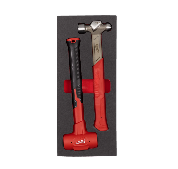 Milwaukee Bolkophamer en terugslagvrije hamer in foam inlay - 4932493254