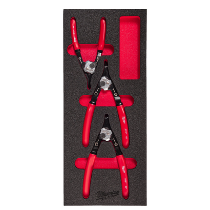 Milwaukee borgveertangen 3-delig in foam inlay - 4932493632