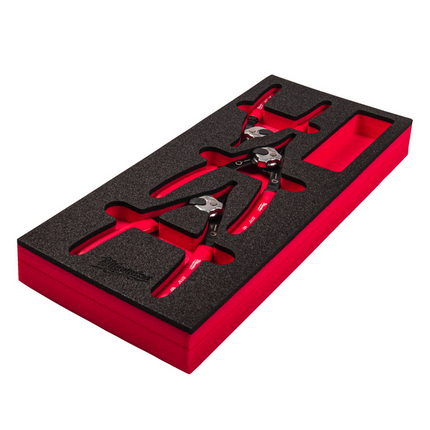 Milwaukee borgveertangen 3-delig in foam inlay - 4932493632