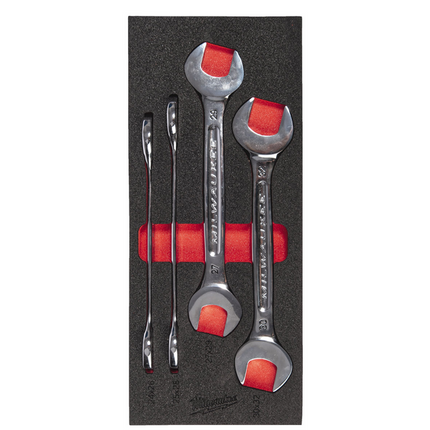 Milwaukee steeksleutelset 4-delig in foam inlay - 4932493630