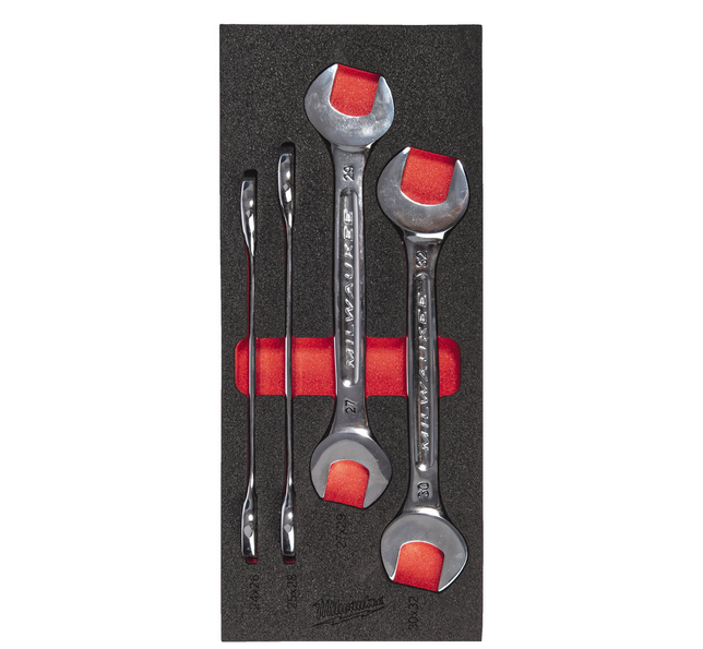 Milwaukee steeksleutelset 4-delig in foam inlay - 4932493630