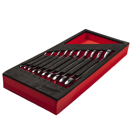 Milwaukee steeksleutelset 10-delig in foam inlay - 4932493629