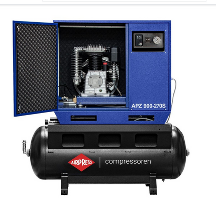 Airpress Stille compressor APZ 900-270S 10 bar 7.5 pk/ 5.5 kW - 34651-270S