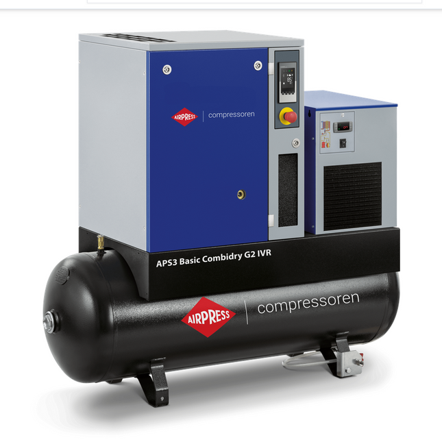 Airpress Schroefcompressor APS Basic 3 Combi Dry G2 - 362953-IVR