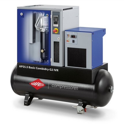 Airpress Schroefcompressor APS Basic 5.5 Combi Dry G2 - 362955-IVR